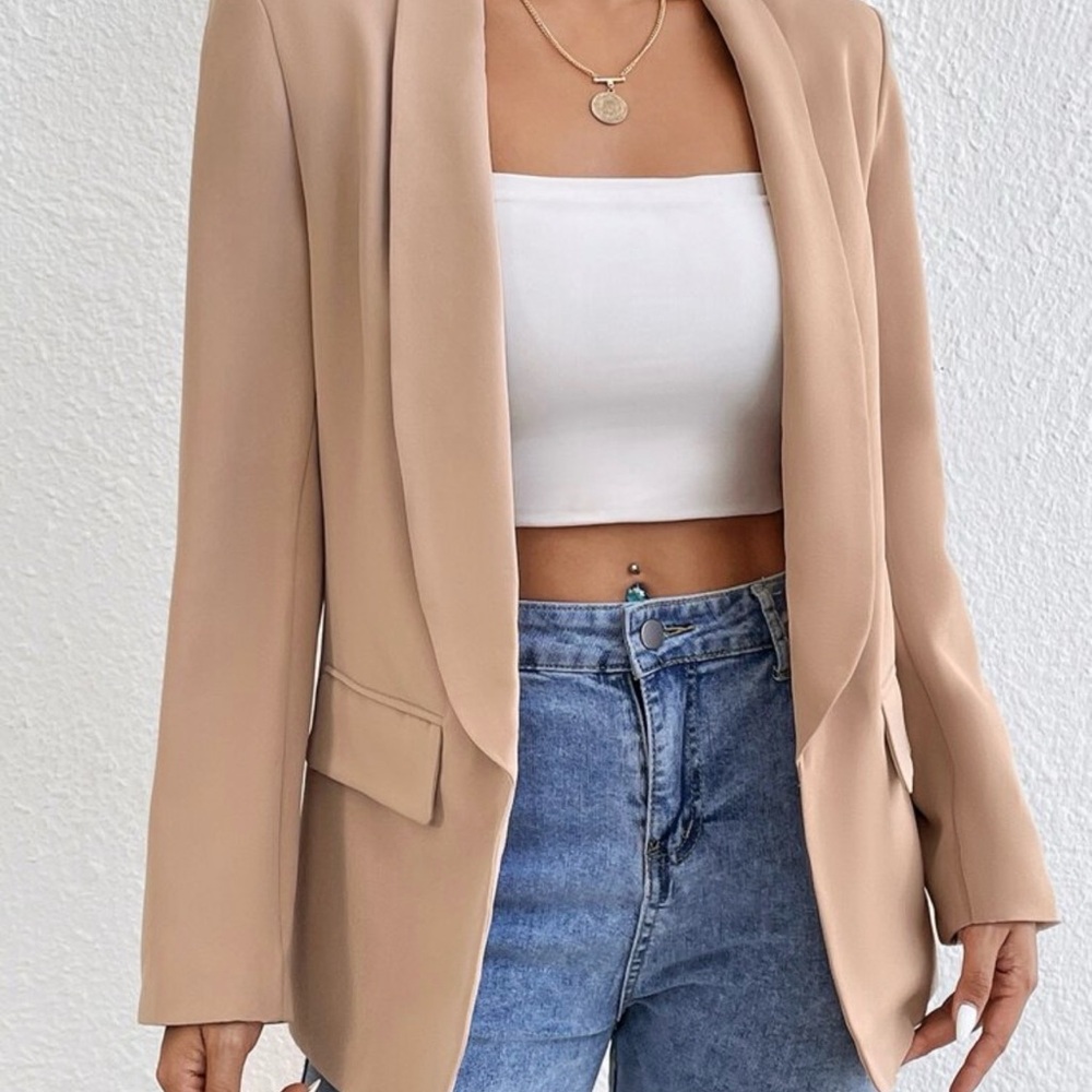 SHEIN Classic Beige Blazer